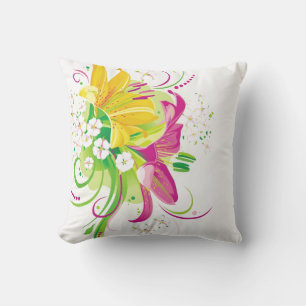 Almofada Flores de Travesseiro decorativo ao ar livre