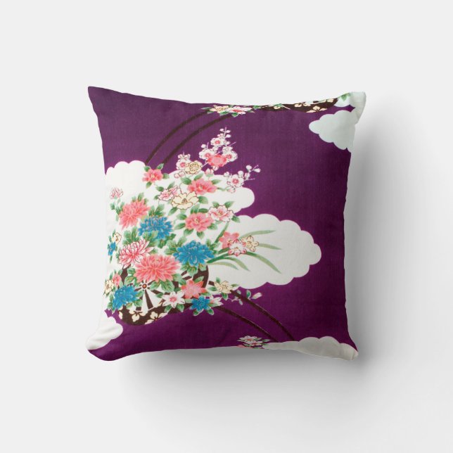 Almofada Flores, Design japonês (Frente)