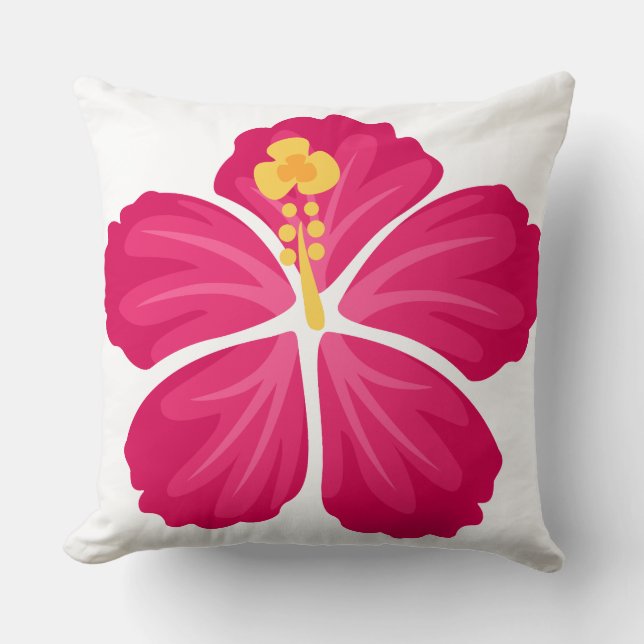 Almofada Flores do hibiscus (Frente)