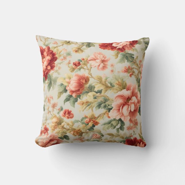 Almofada Flores e Folhas requintadas, Pintura Sunny (Frente)