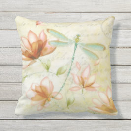 Almofada Flores e libélula