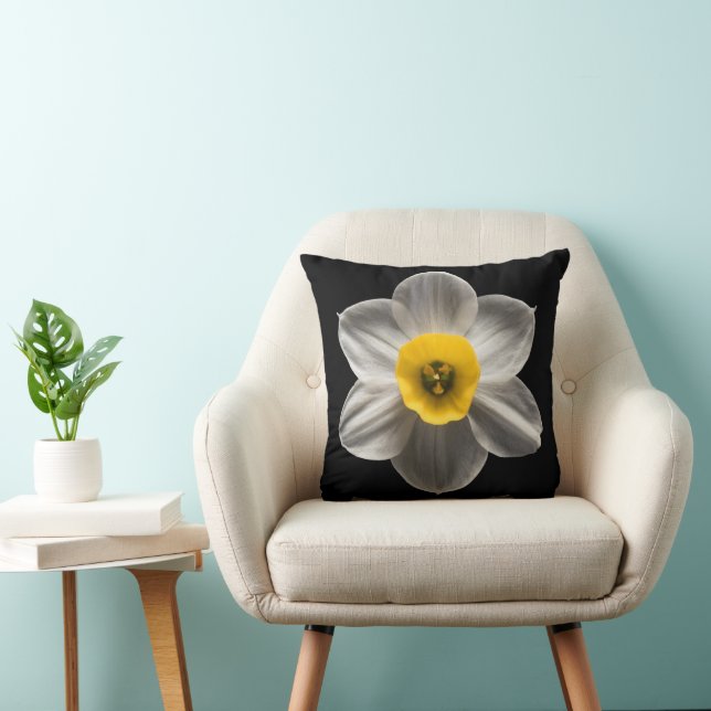 Almofada Flores | Flor Branca De Daffodilo (Cadeira)