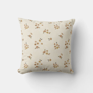 Almofada Flores Florais Boho DaTECN em Creme