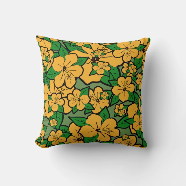 Almofada Flores Hibiscus #3 (Frente)