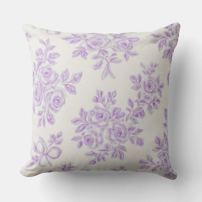 Almofada Flores Kaye e Summer Lavender (Frente)