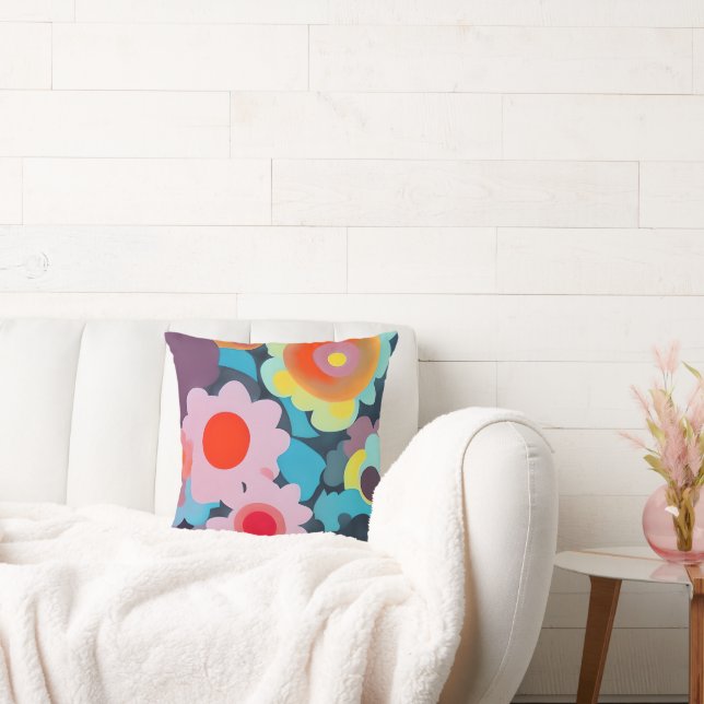 Almofada Flores mod retro (Sofá)