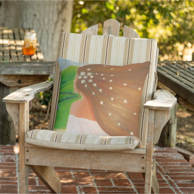 Almofada Flores no Cabelo (Cadeira)