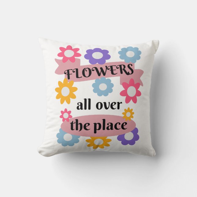 Almofada Flores por todo o lugar (Frente)