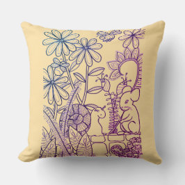 Almofada Flores, Rato e Caracol e xadrez