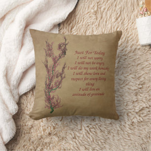 Almofada Flores Reiki Apenas Para Hoje Inspiração