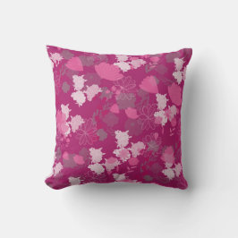 Almofada flores rosa