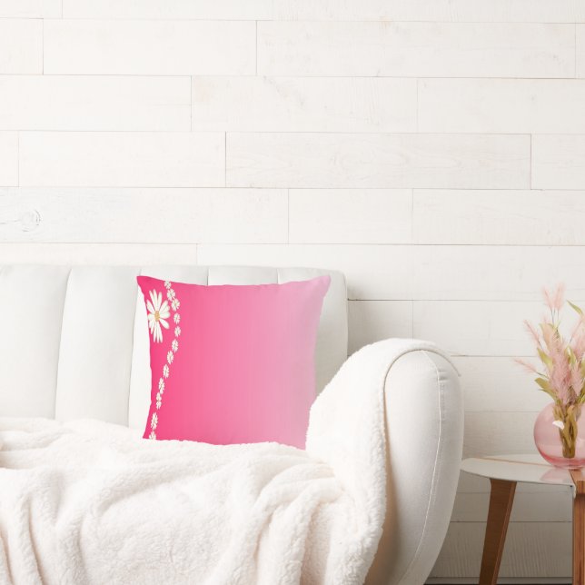 Almofada Flores Rosa (Sofá)