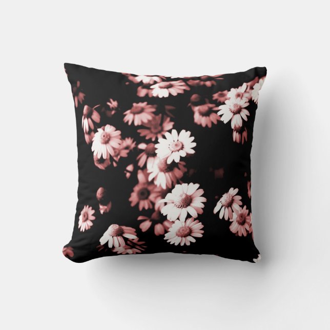 Almofada Flores Rosa Nº 4250 Travesseiro decorativo (Frente)