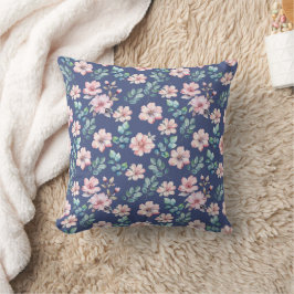 Almofada Flores Rosa Padrão Feminino