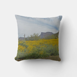 Almofada Flores selvagens Arizona Deserto Amarelo Flor Sudo