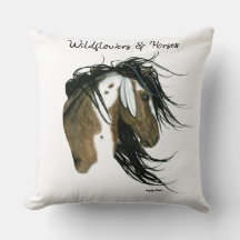Flores Silvestres & Cavalos Arte de Sonho por Bihr