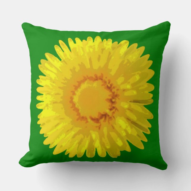 Almofada "Flores Sunshine" design de Travesseiro decorativo (Frente)
