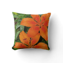 Flores vermelhas-laranja com folhas verdes