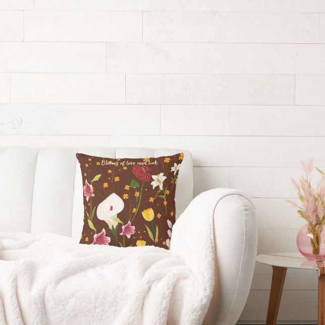 Almofada Flores Vibrantes (Sofá)