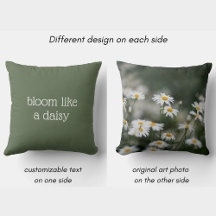Florescer Como uma Margarida, texto personalizado 