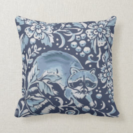 Almofada Floresta Branca de ornamentado Azul - Floresta Rac