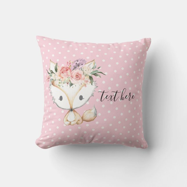 Almofada floresta de raposa, fofo (Frente)