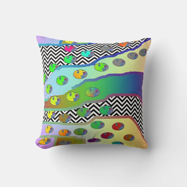 ALMOFADA FLORESTA PEQUENA NO SOL AZUL (Frente)