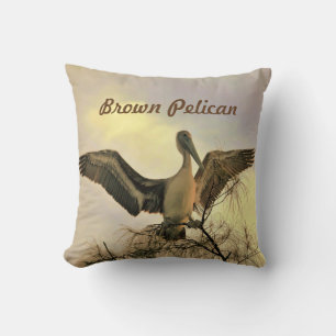Almofada Flórida Brown Pelican em Voo