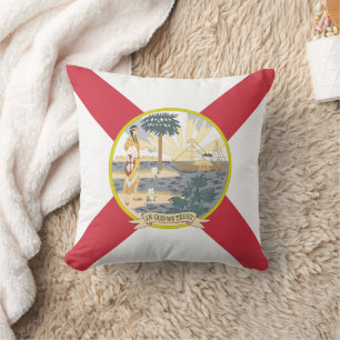 Almofada Flórida Flag: O Estado Sunshine dos Floridianos