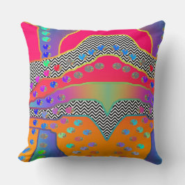 ALMOFADA FLORZINHA ROSA CHEVRON