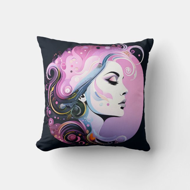 Almofada "Flourish Feminina" Beleza das Mulheres (Frente)