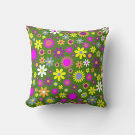 Almofada Flower Power Throw Pillow