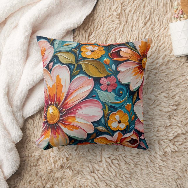 Almofada Flower Throw Pillow (Cobertor)