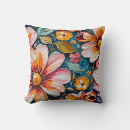 Almofada Flower Throw Pillow
