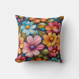 Almofada Flower Throw Pillow