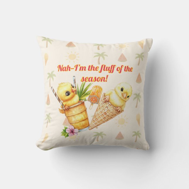 Almofada Fluff of the Season – Summer Fun (Frente)