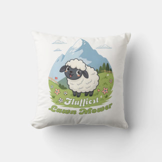 Almofada Fluffiest Lawn Mower – Adorable Blacknose Sheep