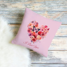 Flutuando Amor | Coração Floral | Texto personaliz