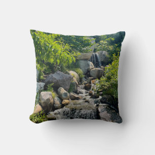 Almofada Fluxo Florestal Pacífico Calmando Cascata Verde