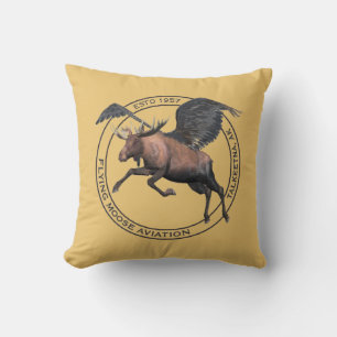 Almofada Flying Moose Aviation