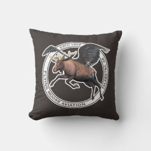Almofada Flying Moose Aviation