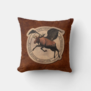 Almofada Flying Moose Aviation Patch