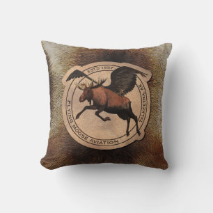 Almofada Flying Moose Aviation Patch
