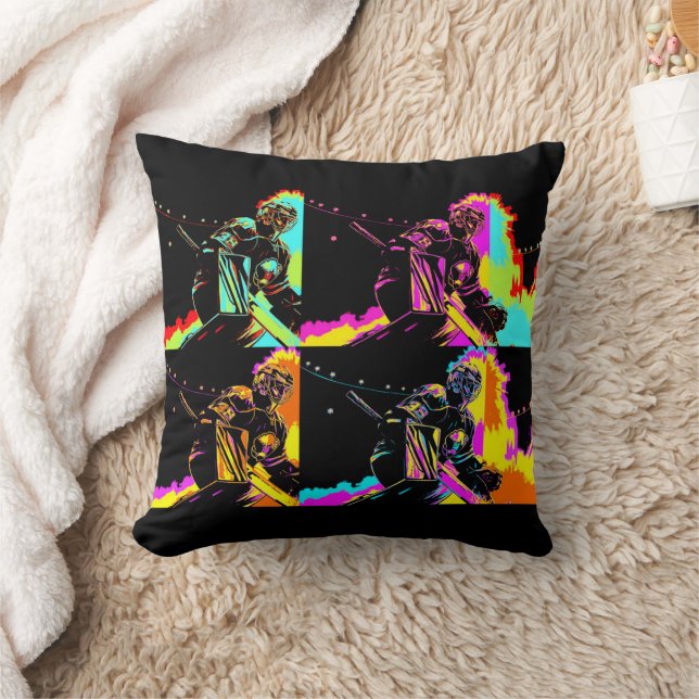 Almofada Foco e Prontos - Goleiro de Hóquei no Gelo (Cobertor)