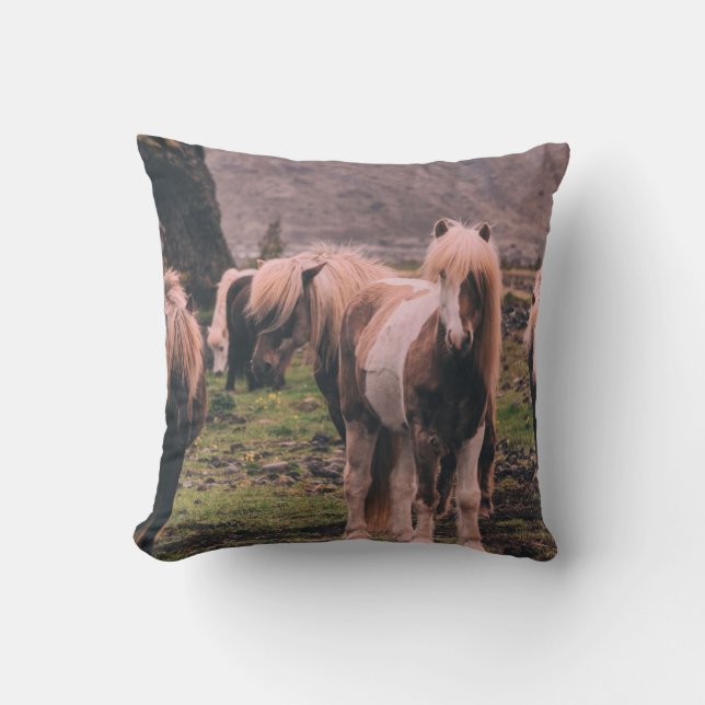 ALMOFADA FOCUS FOTOGRAFIA DE CAVALOS (Frente)