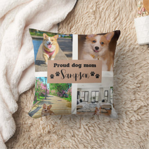 Almofada Fofa Mãe de Cachorro Foto Personalizada
