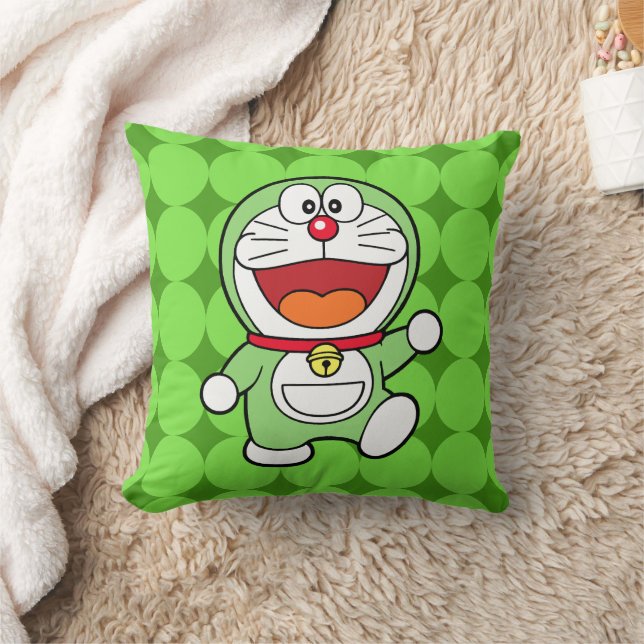 Almofada Fofo Doraemon Mini Anime Verde (Cobertor)