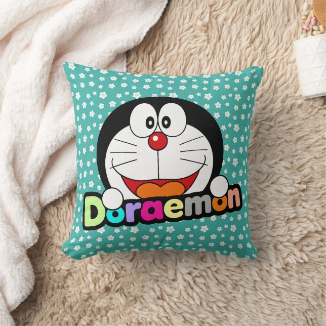 Almofada Fofo Kawaii Doraemon Anime Preto (Cobertor)