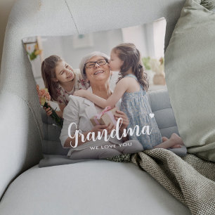 Almofada Fofo Personalizado Vovó Dois Fotografias