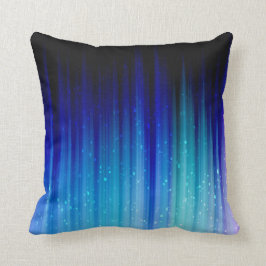 Almofada Fogo frio - teste padrão roxo das raias da cerceta